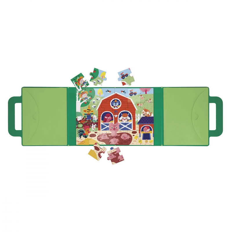 Puzzle magnetico per bambini a tema fattoria con 24 magneti, adatto dai 3 anni in su